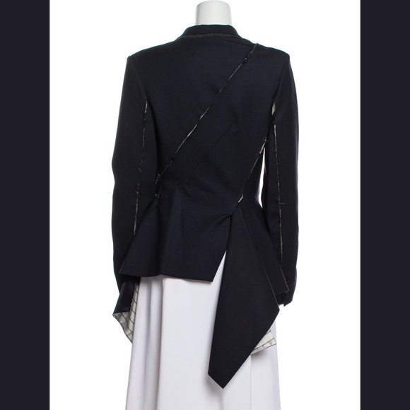 MONSE NAVY BLUE DECONSTRUCTED SLASHED JACKET BLAZER 4 NWOT - Picture 15 of 16